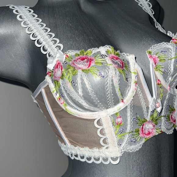 For love & lemons woman’s lace embroidered bustier size XS - Picture 2 of 7